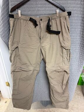 Gander Mountain Men's Cargo Zip-Off Pants - Tan with Black Belt